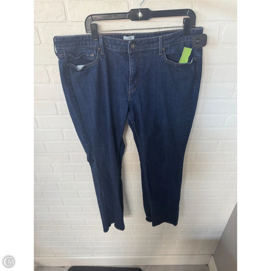 Jeans Straight By Levis In Blue Denim, Size: 18