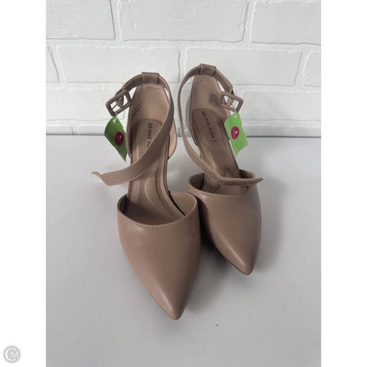 Shoes Heels Kitten By Anne Klein In Tan, Size: 8.5