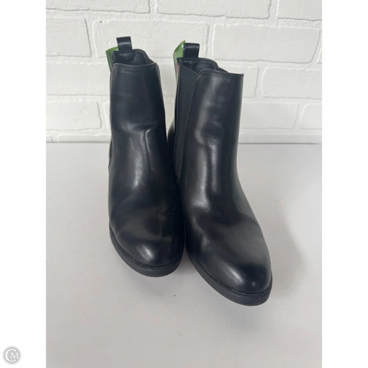 Boots Ankle Heels By Clothes Mentor In Black, Size: 8.5