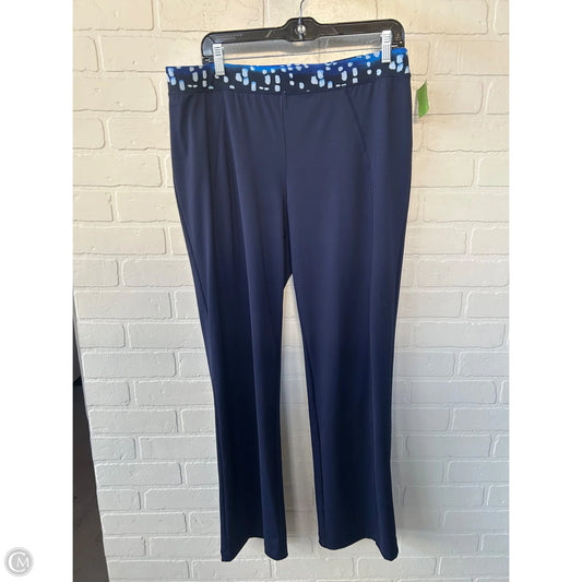 Athletic Pants By Zenergy By Chicos In Blue & White, Size: 8