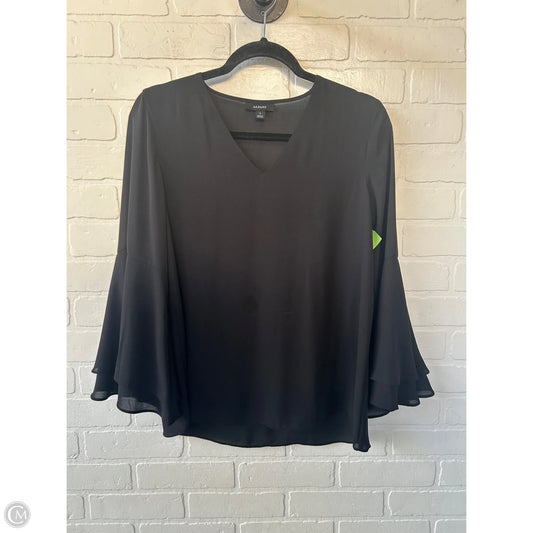 Top Long Sleeve By Alfani In Black, Size: Xs