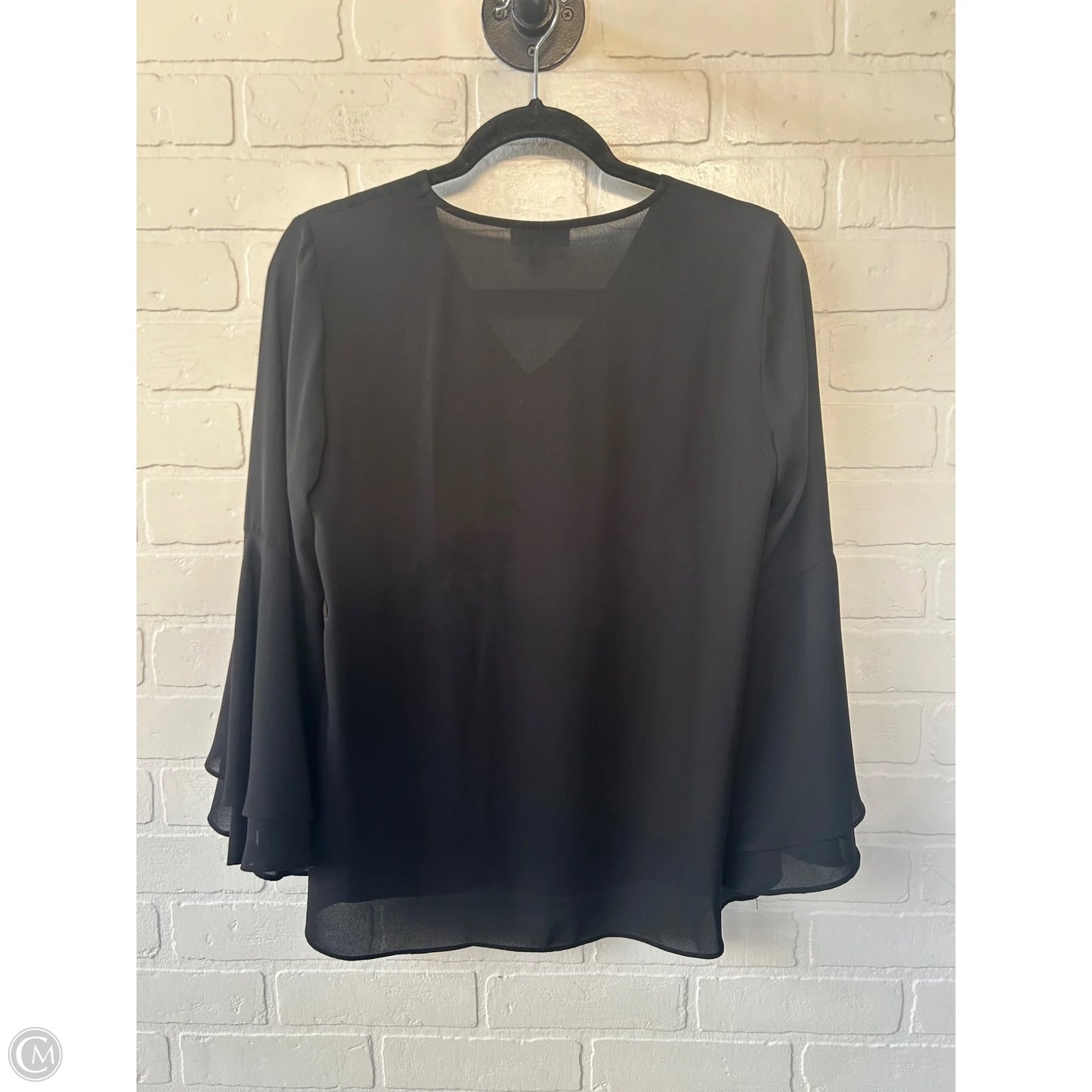 Top Long Sleeve By Alfani In Black, Size: Xs