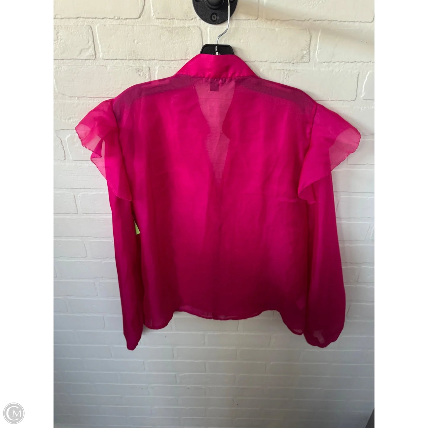 Top Long Sleeve By Ann Taylor In Pink, Size: M