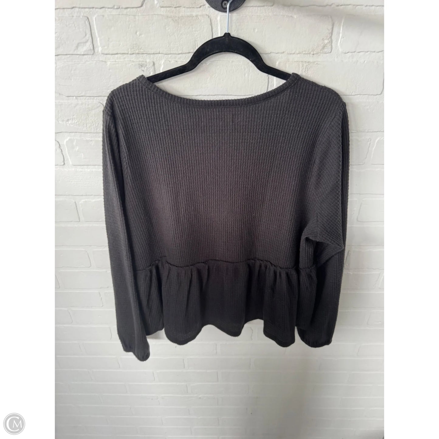 Top Long Sleeve By Lucky Brand In Black, Size: Xl