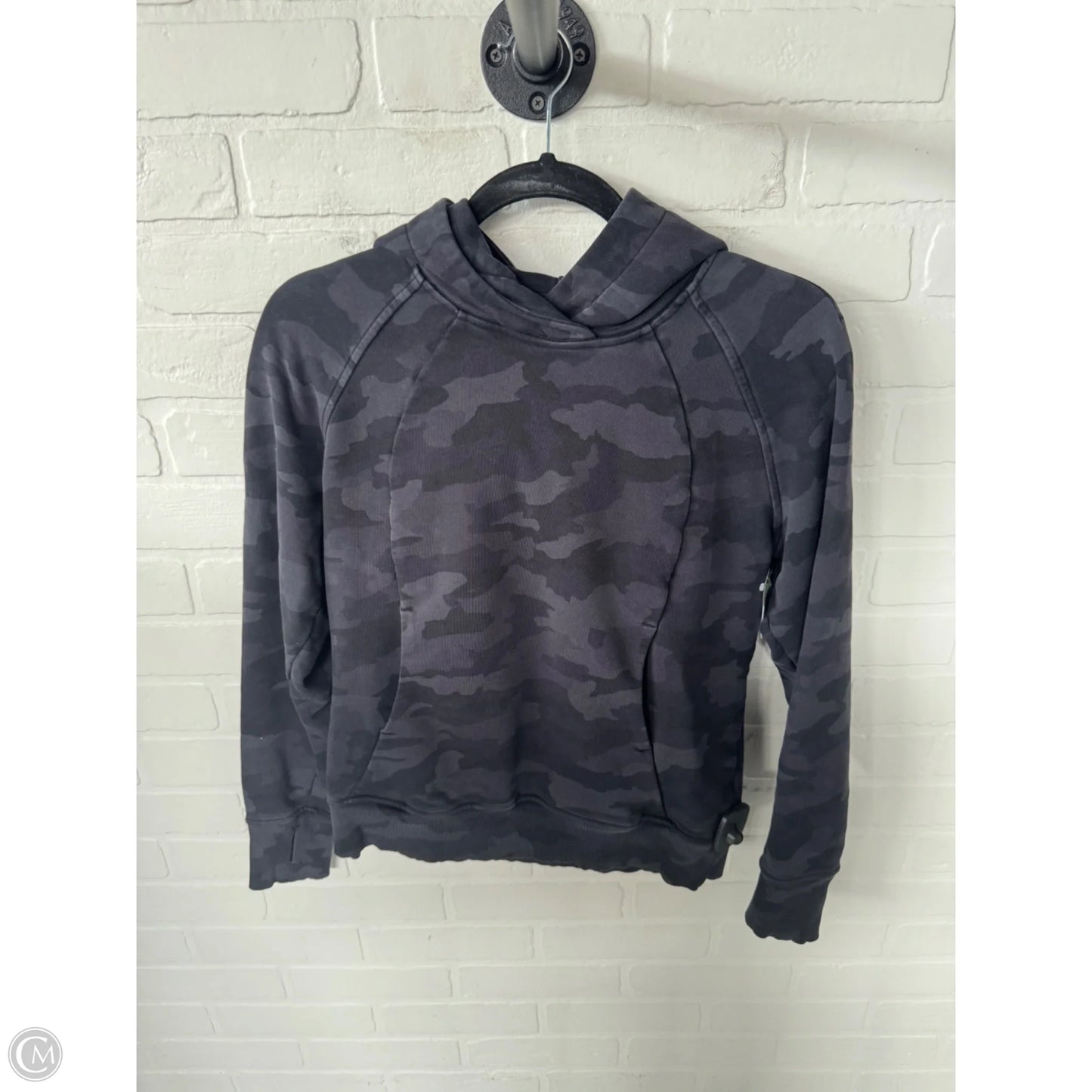 Athletic Sweatshirt Hoodie By Lululemon In Black, Size: S