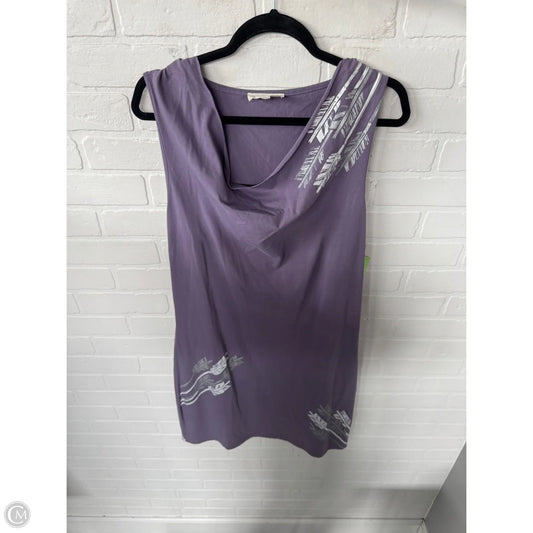 Dress Casual Short By Synergy In Purple & White, Size: Xl
