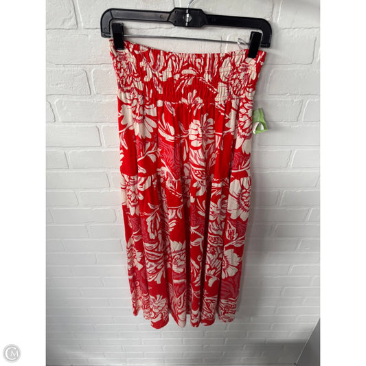 Skirt Maxi By Cmc In Cream & Orange, Size: 4