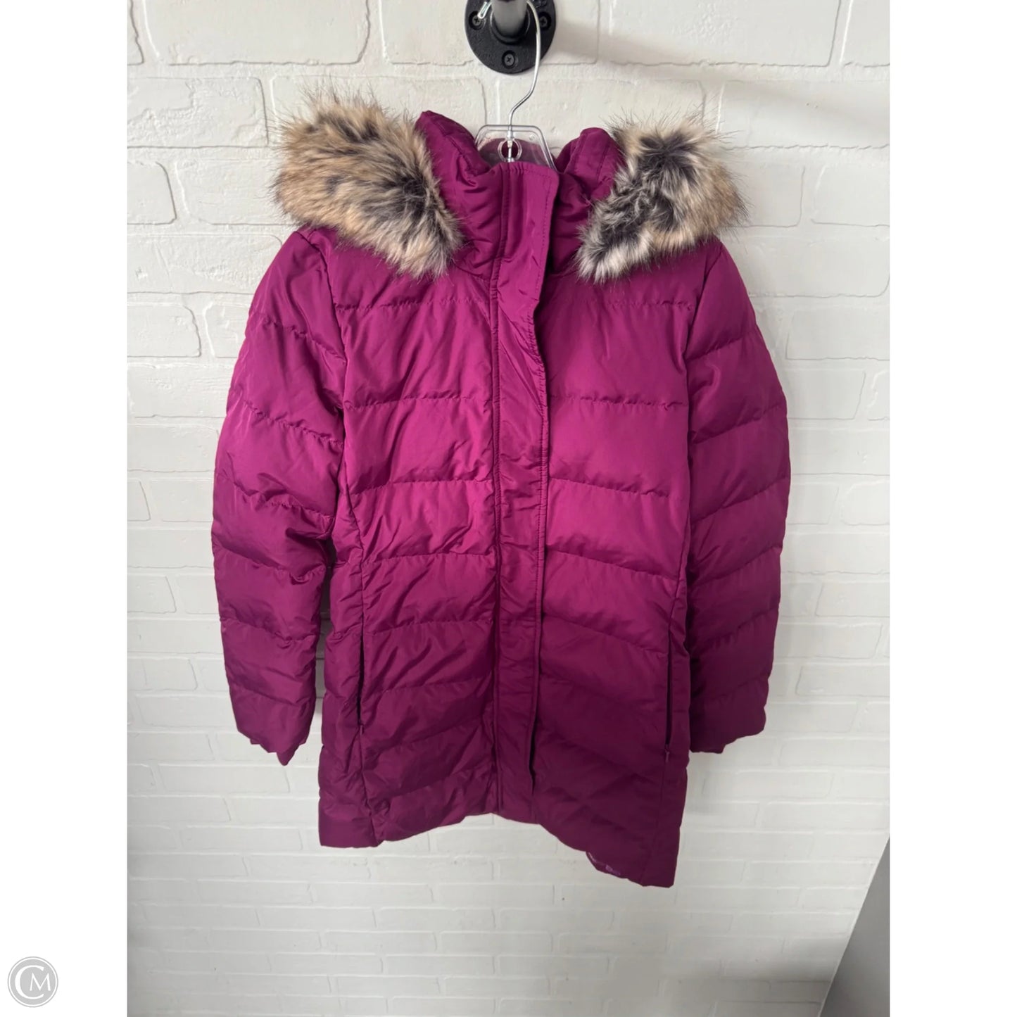 Coat Puffer & Quilted By Lands End In Pink, Size: Xs