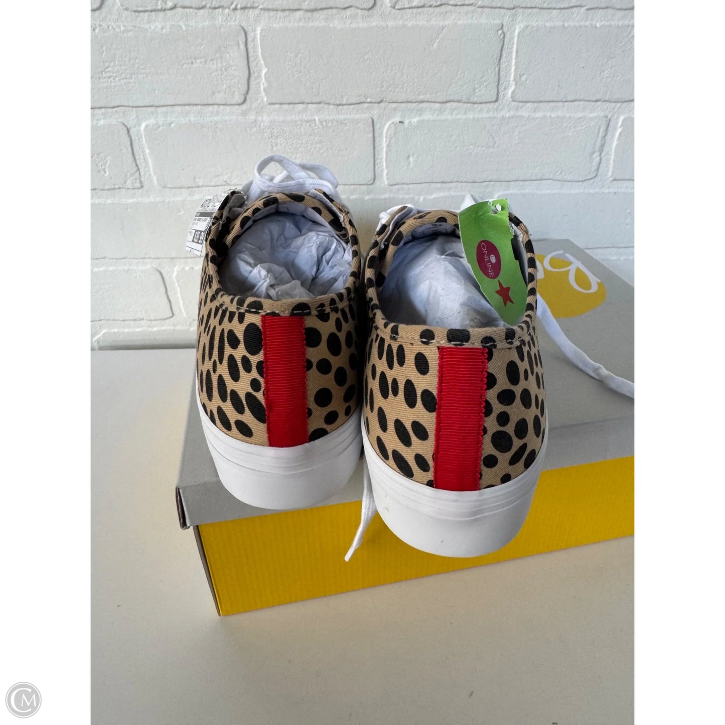 Shoes Sneakers Platform By Boden In Black & Tan, Size: 9.5