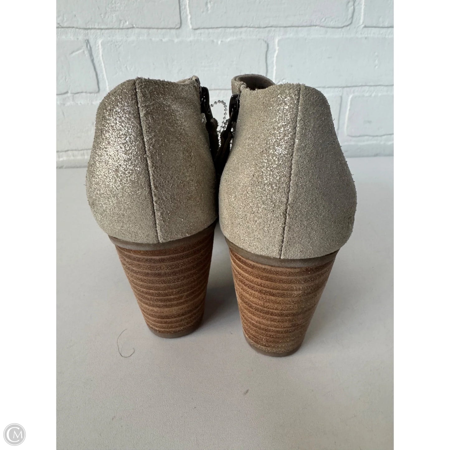 Shoes Heels Block By Toms In Silver, Size: 6