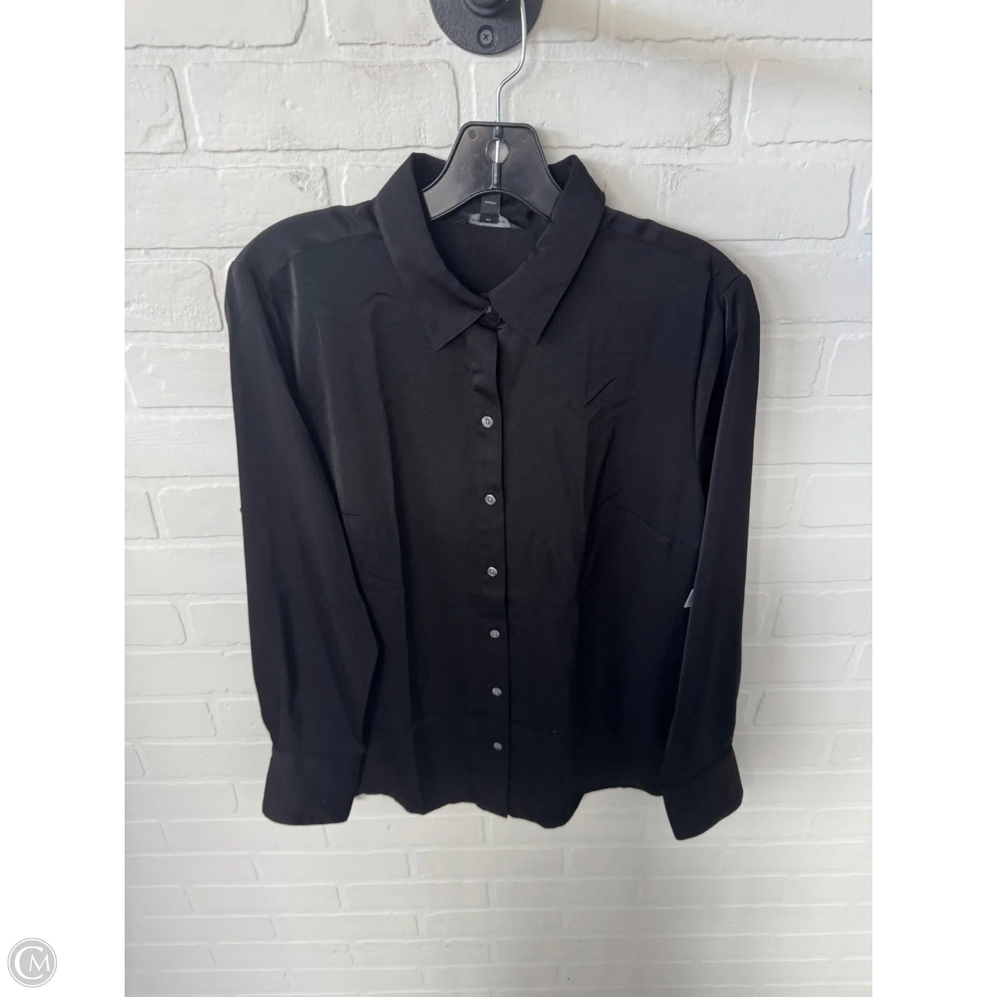 Top Long Sleeve By Banana Republic In Black, Size: M