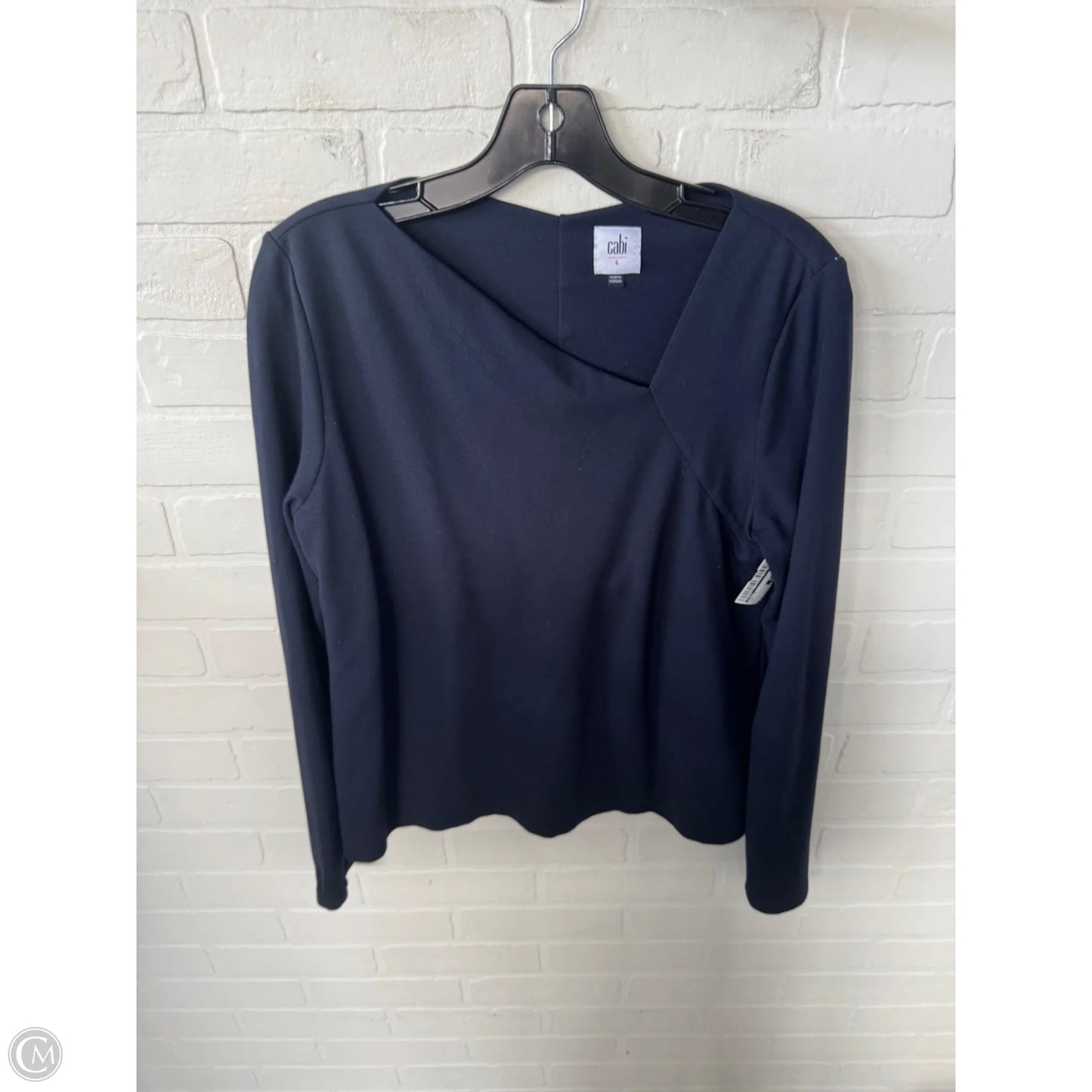 Top Long Sleeve By Cabi In Navy, Size: L
