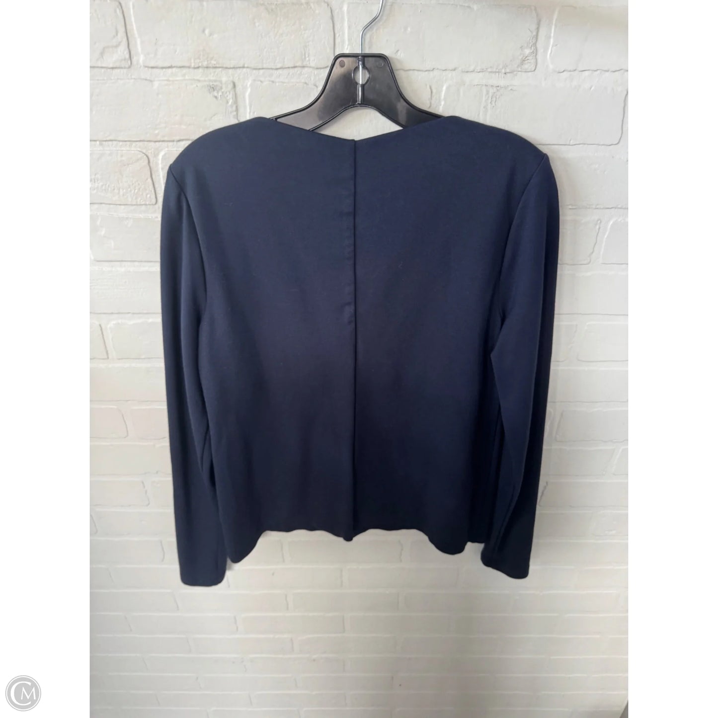 Top Long Sleeve By Cabi In Navy, Size: L