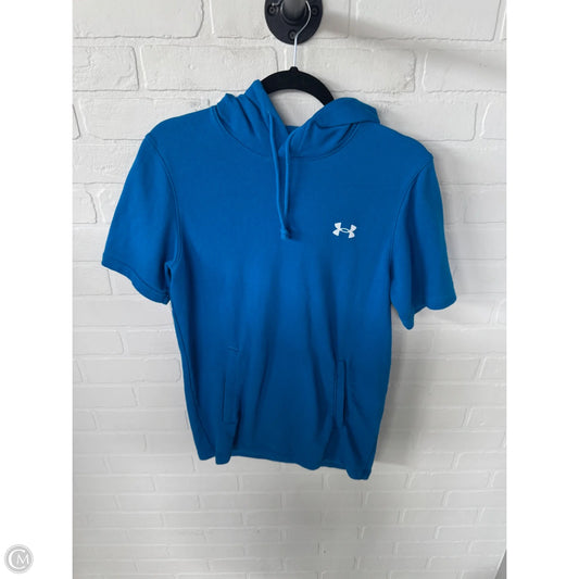Athletic Top Short Sleeve By Under Armour In Blue, Size: S