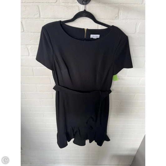 Dress Work By Calvin Klein In Black, Size: L