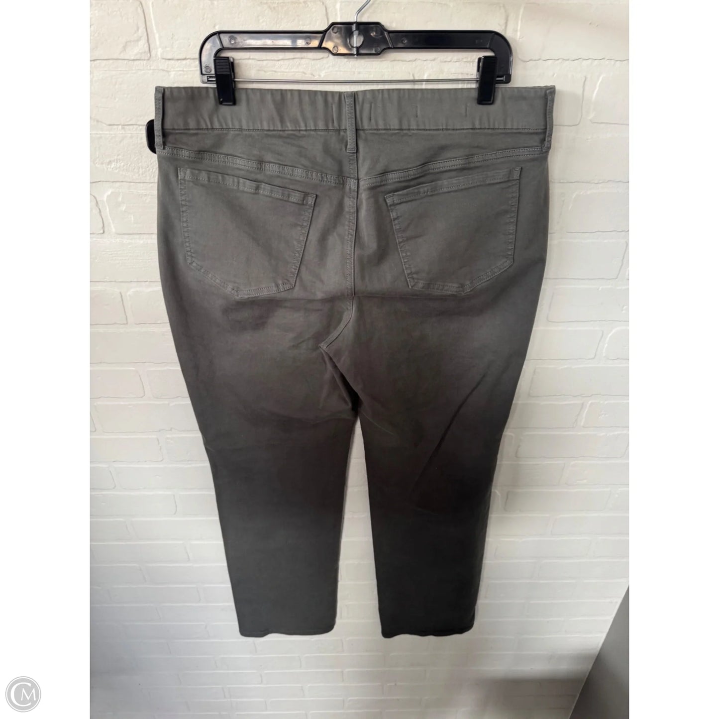 Jeans Straight By Not Your Daughters Jeans In Green Denim, Size: 16