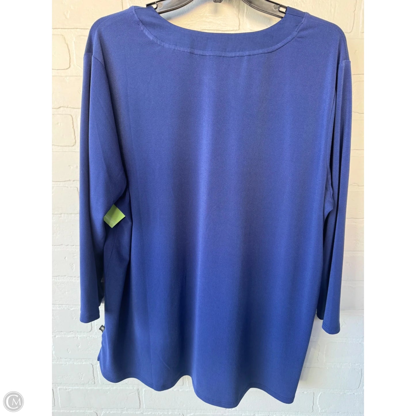 Top 3/4 Sleeve By Banana Republic In Blue, Size: Xl