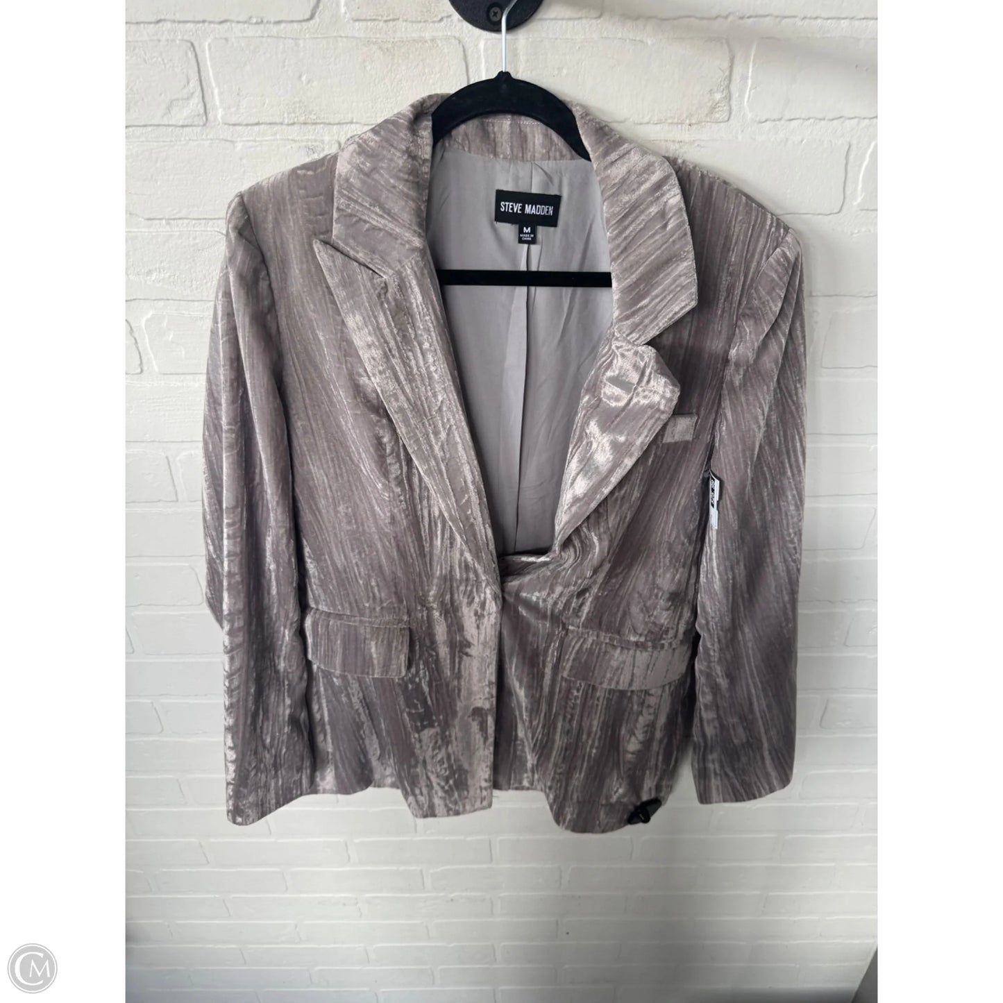 Blazer By Steve Madden In Grey, Size: M