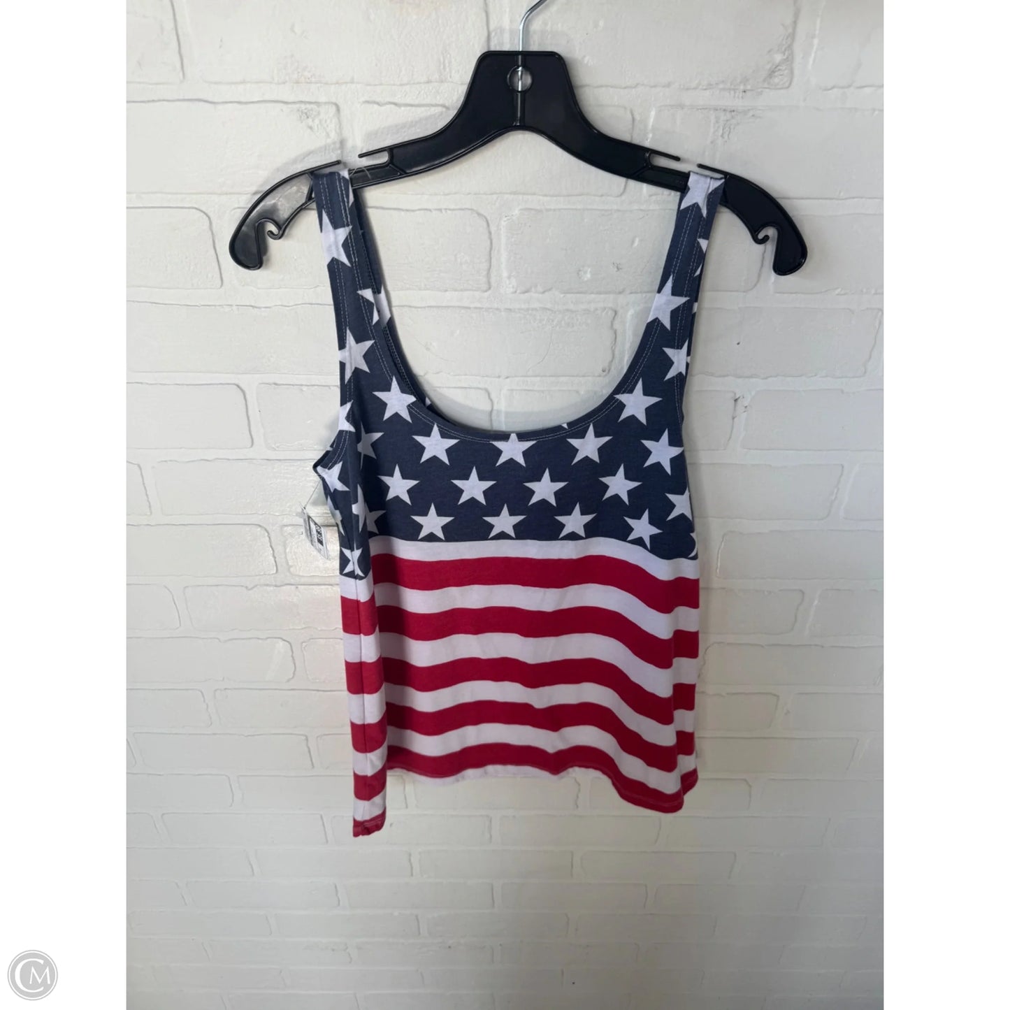 Top Sleeveless Basic By Old Navy In Blue & Red & White, Size: Xs