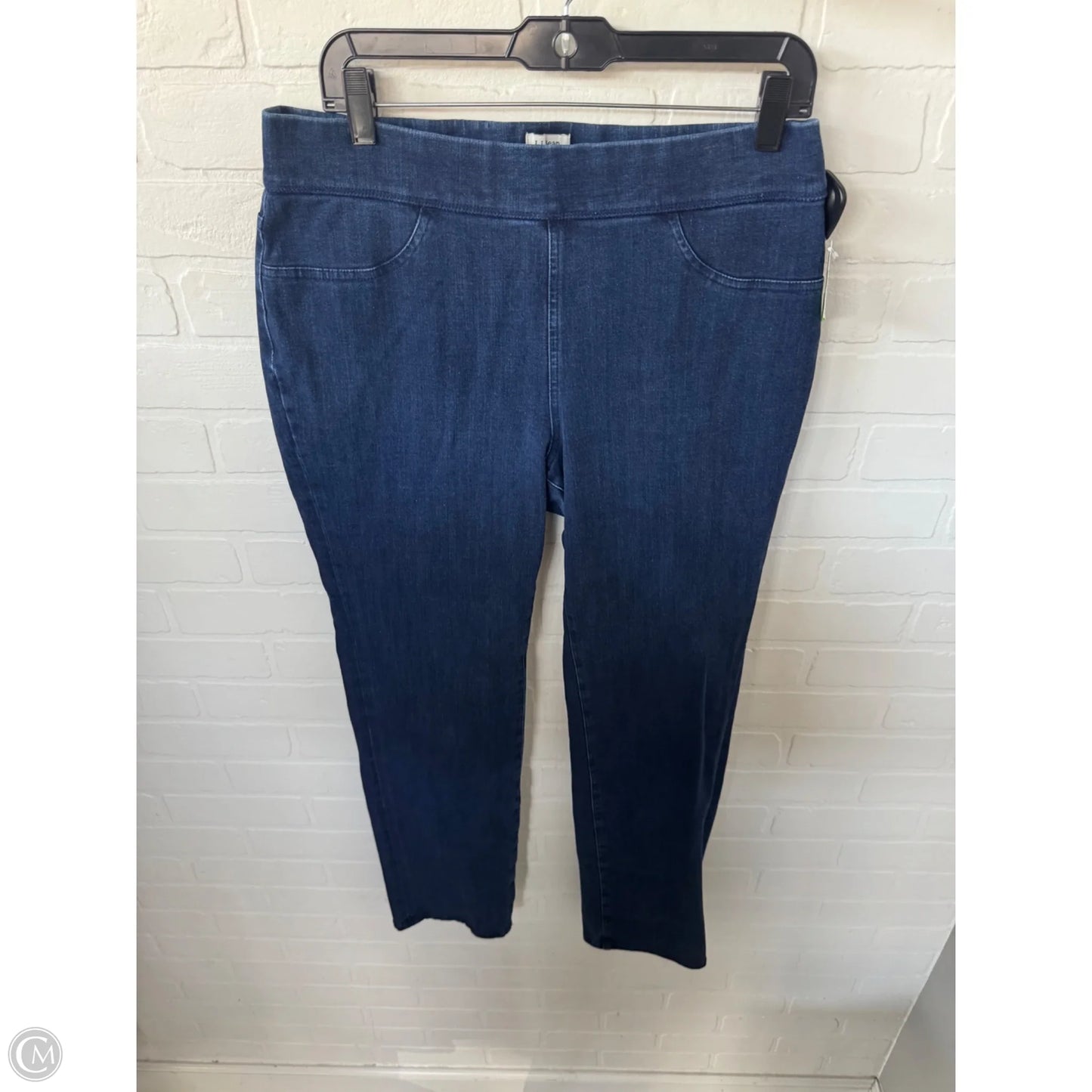 Jeans Straight By L.l. Bean In Blue Denim, Size: 14