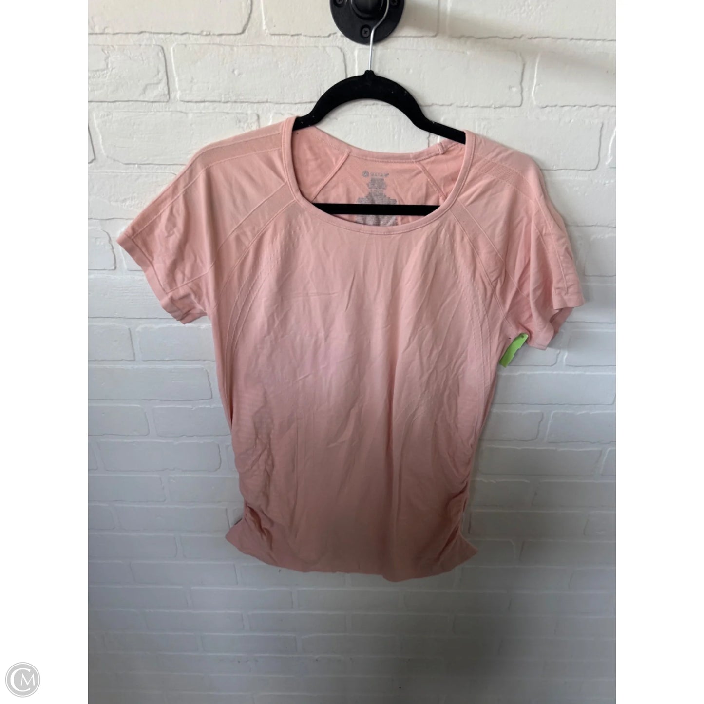 Athletic Top Short Sleeve By Gaiam In Peach, Size: Xl