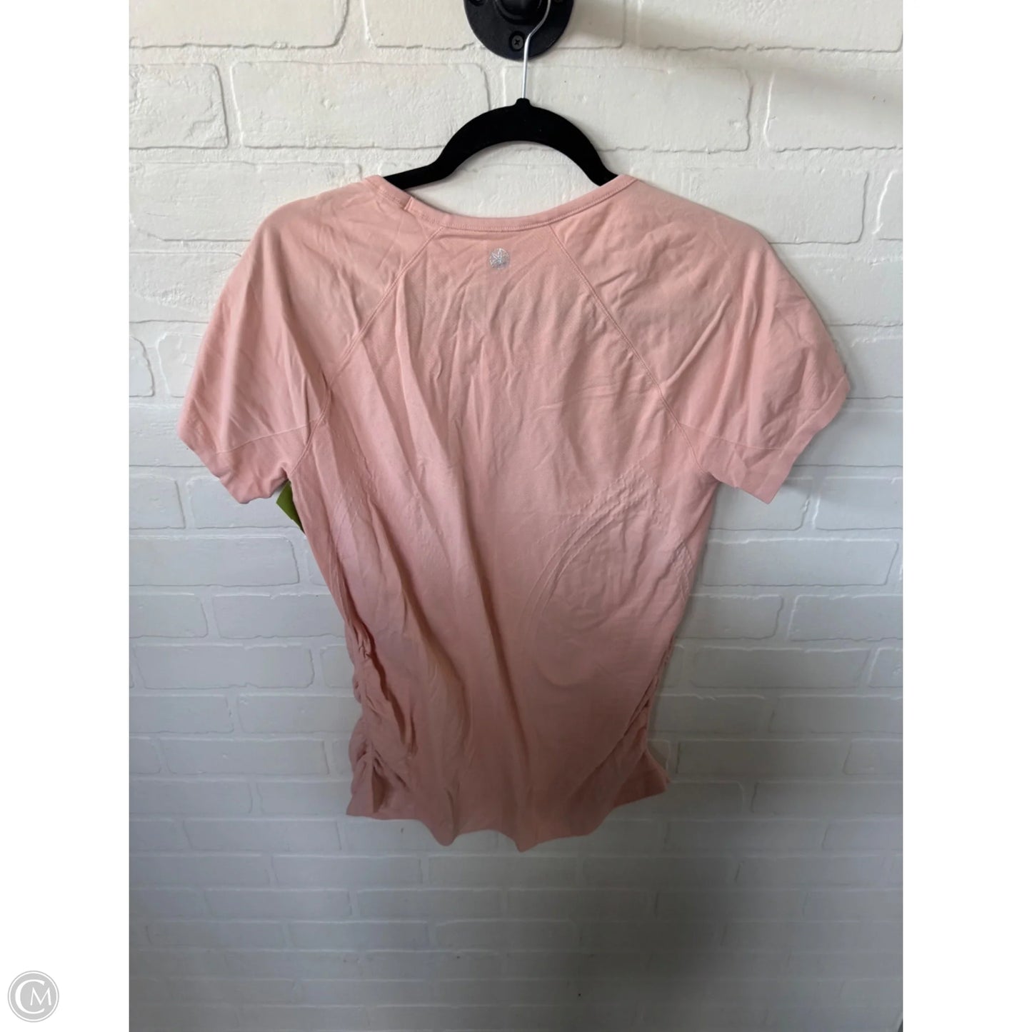 Athletic Top Short Sleeve By Gaiam In Peach, Size: Xl