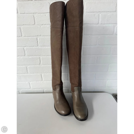 Boots Designer By Tory Burch In Brown, Size: 6