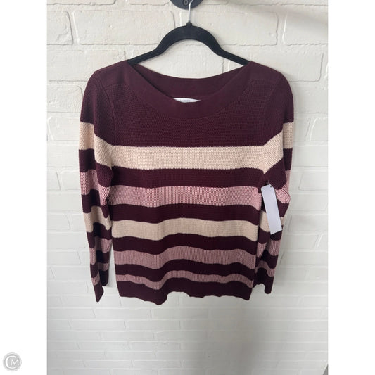 Sweater By Market & Spruce In Cream & Red, Size: M