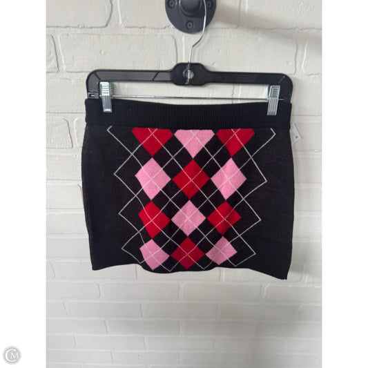 Skirt Mini & Short By H&m In Black & Red, Size: 4