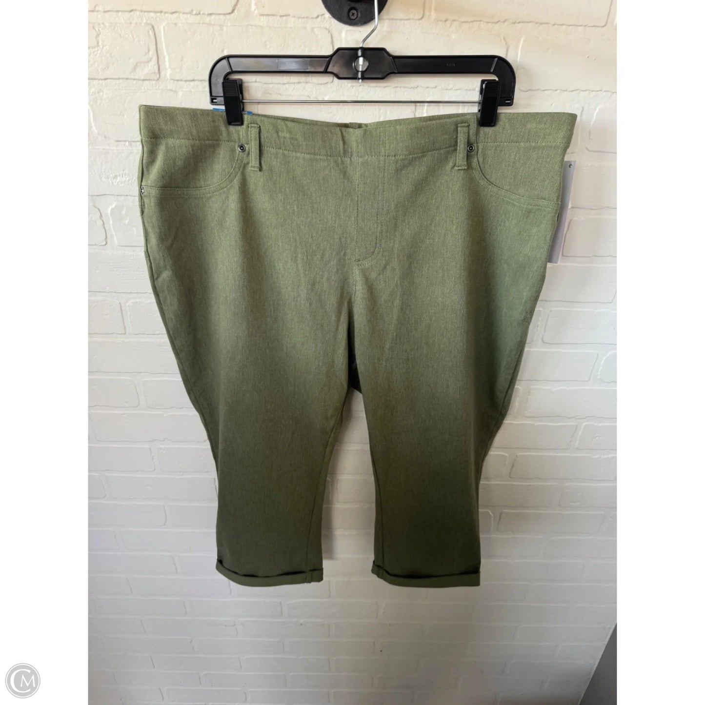 Capris By Terra & Sky In Green, Size: 20