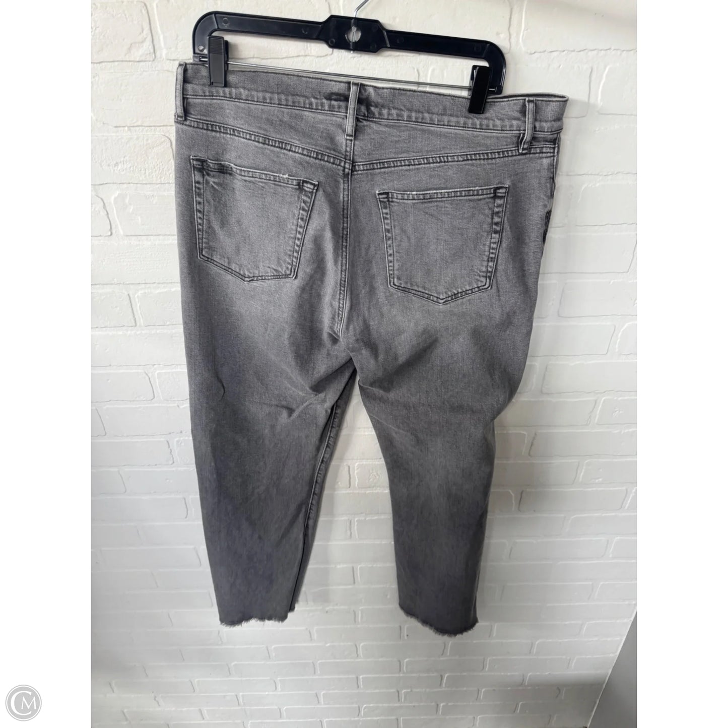Jeans Straight By Loft In Grey Denim, Size: 12