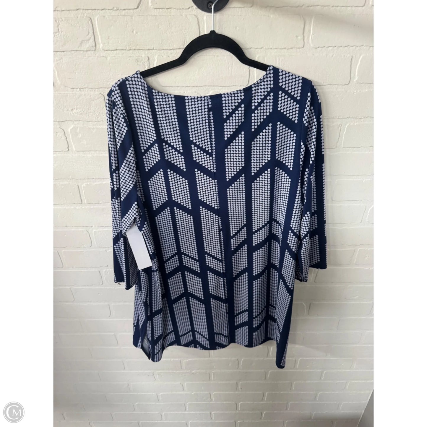 Dress Casual Short By Alfani In Blue & White, Size: Xl