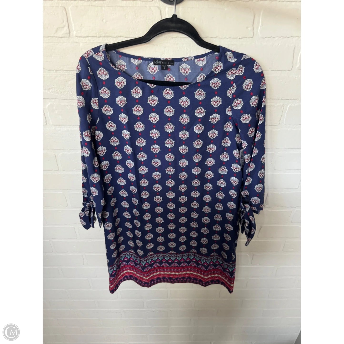 Dress Casual Short By Bebop In Blue & Red & White, Size: S