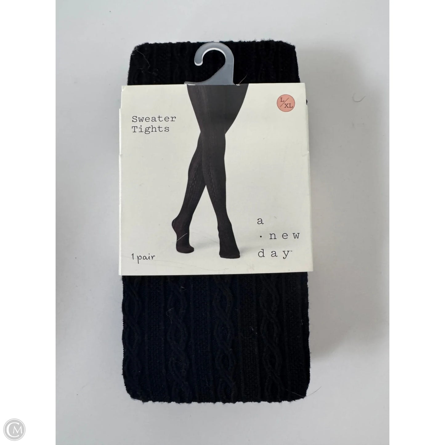Tights By A New Day In Black, Size: L