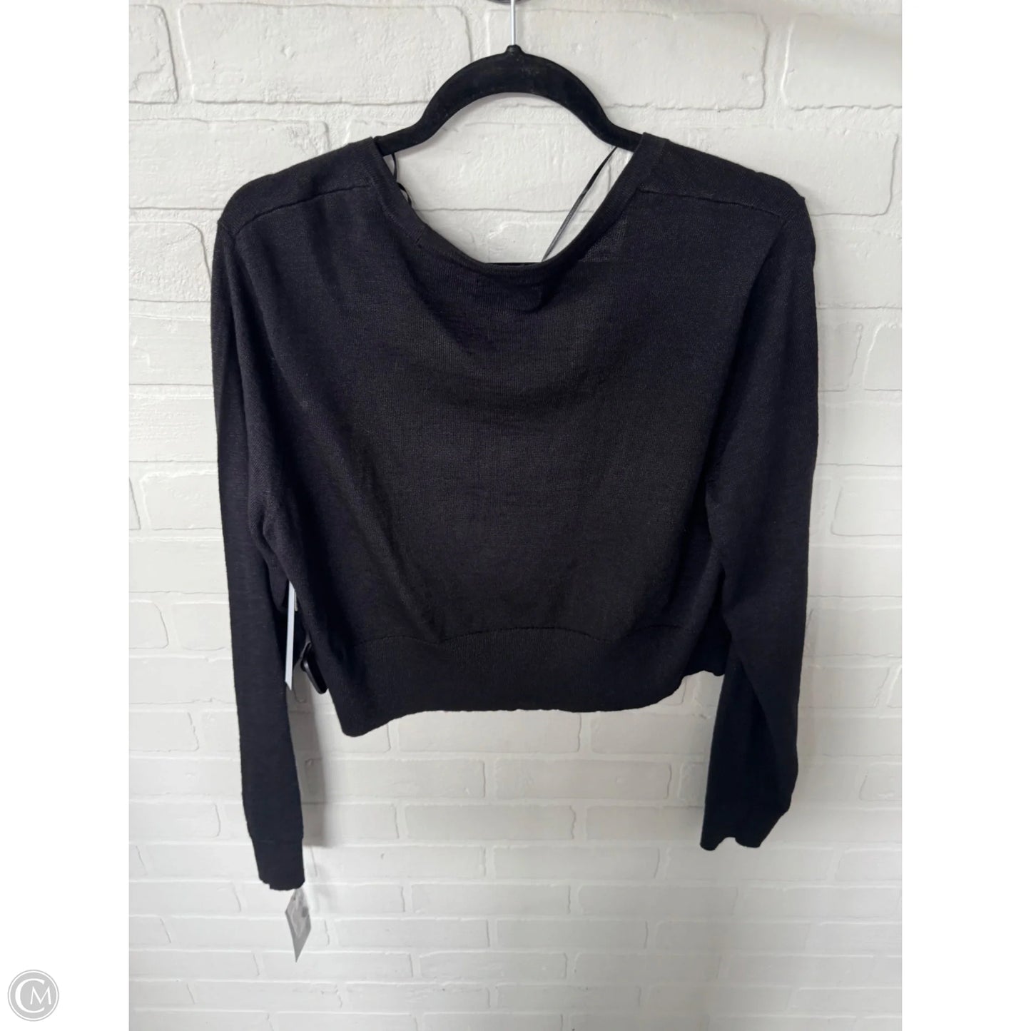 Sweater Cardigan By Nine West Apparel In Black, Size: Xl