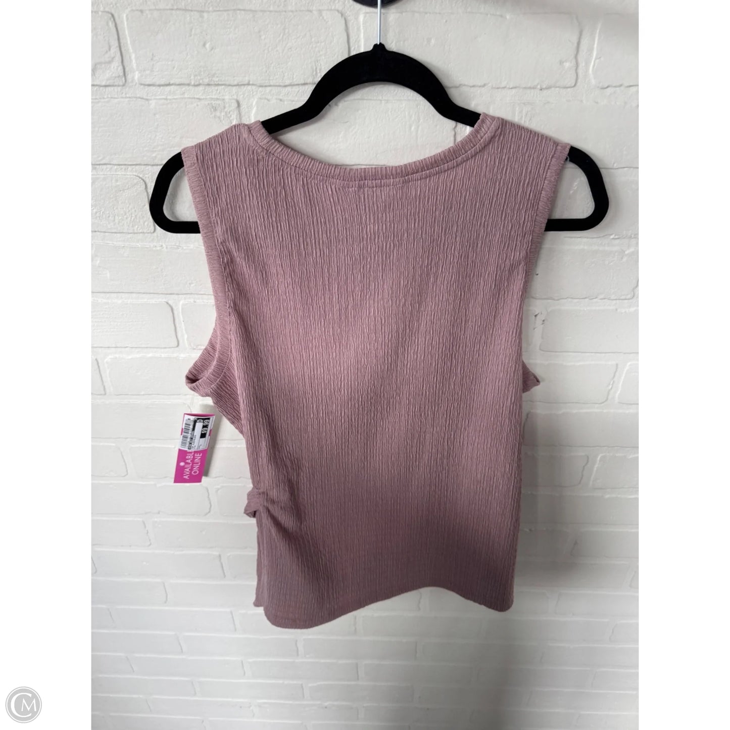 Top Sleeveless By Nine West Apparel In Pink, Size: L
