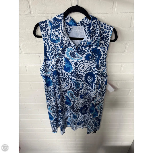 Athletic Dress By Gottex In Blue & White, Size: Xl