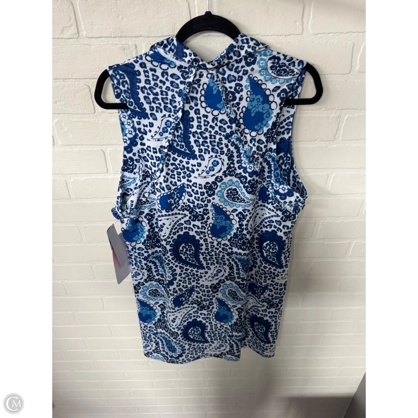 Athletic Dress By Gottex In Blue & White, Size: Xl