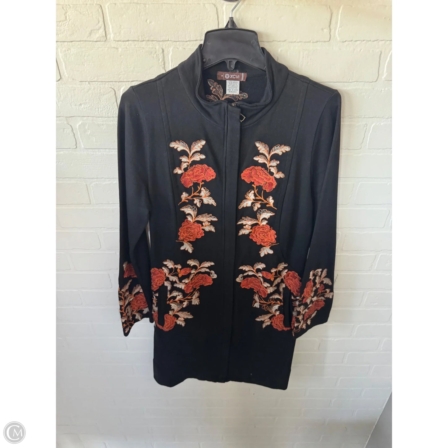 Coat Other By Xcvi In Black & Orange, Size: S