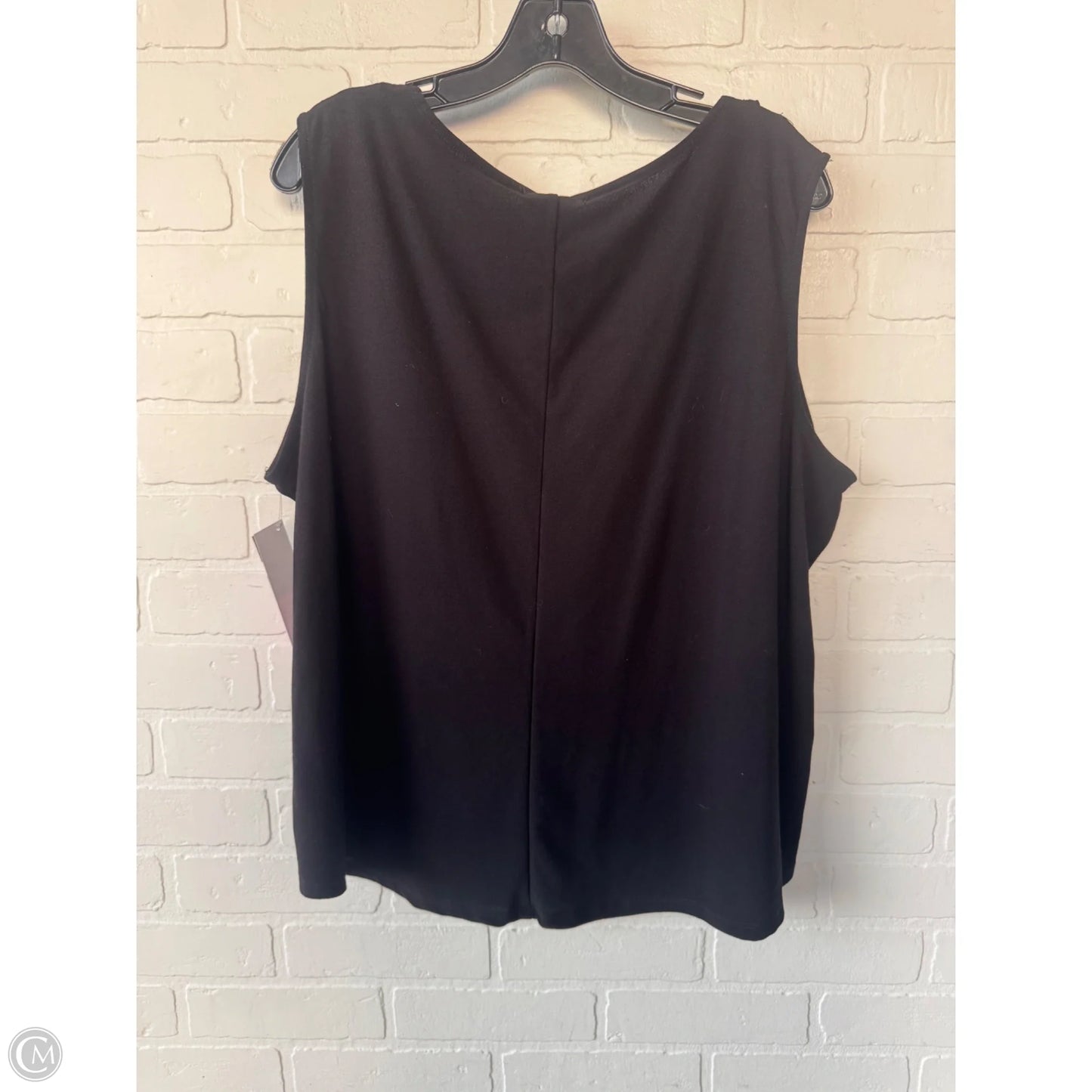 Top Sleeveless By Love Scarlett In Black, Size: 2x
