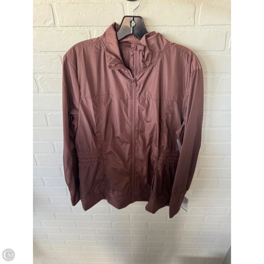 Athletic Jacket By Apana In Brown, Size: L