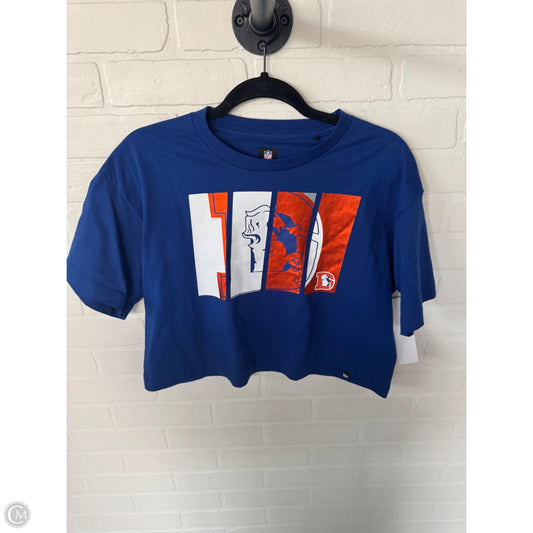 Top Short Sleeve Basic By Nfl In Blue & Orange, Size: S