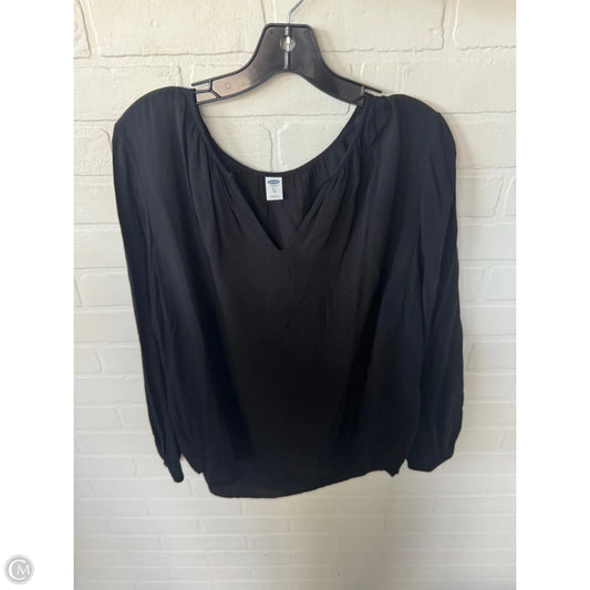 Top Long Sleeve By Old Navy In Black, Size: Xl