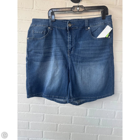Shorts By Melissa Mccarthy In Blue Denim, Size: 16