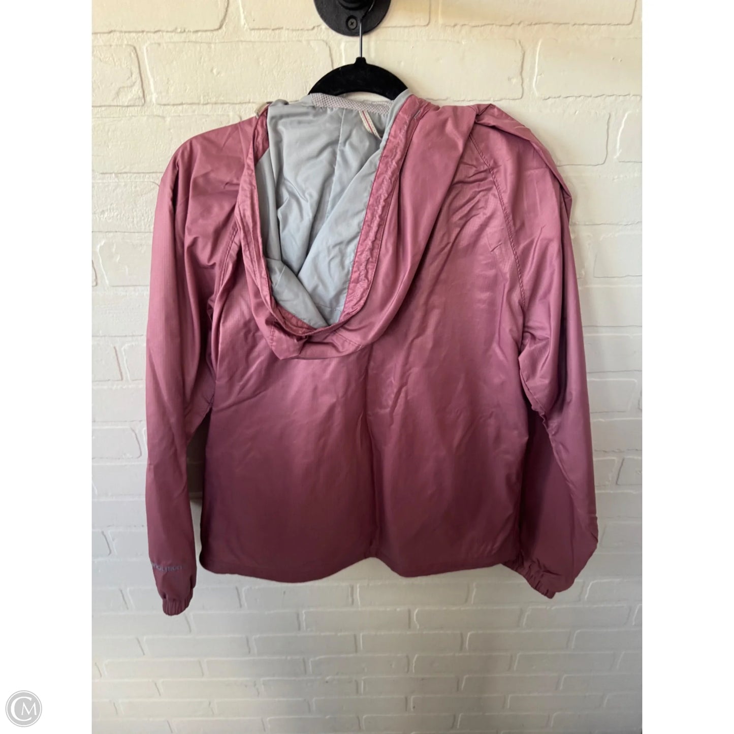 Jacket Windbreaker By Woolrich In Pink, Size: M