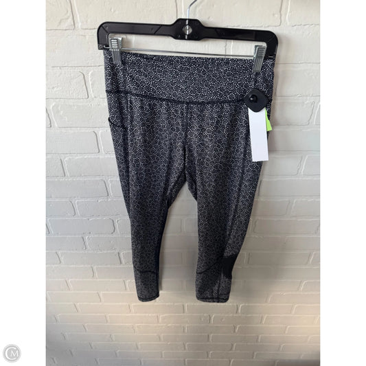Athletic Capris By Lululemon In Black & White, Size: 6