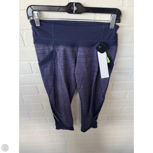 Athletic Capris By Lululemon In Purple, Size: 6