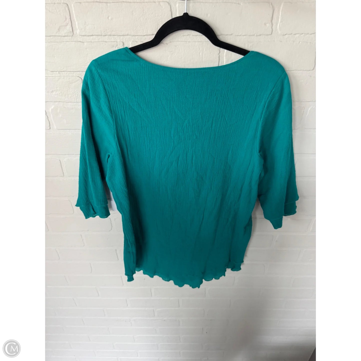 Tunic 3/4 Sleeve By Soft Surroundings In Teal, Size: S