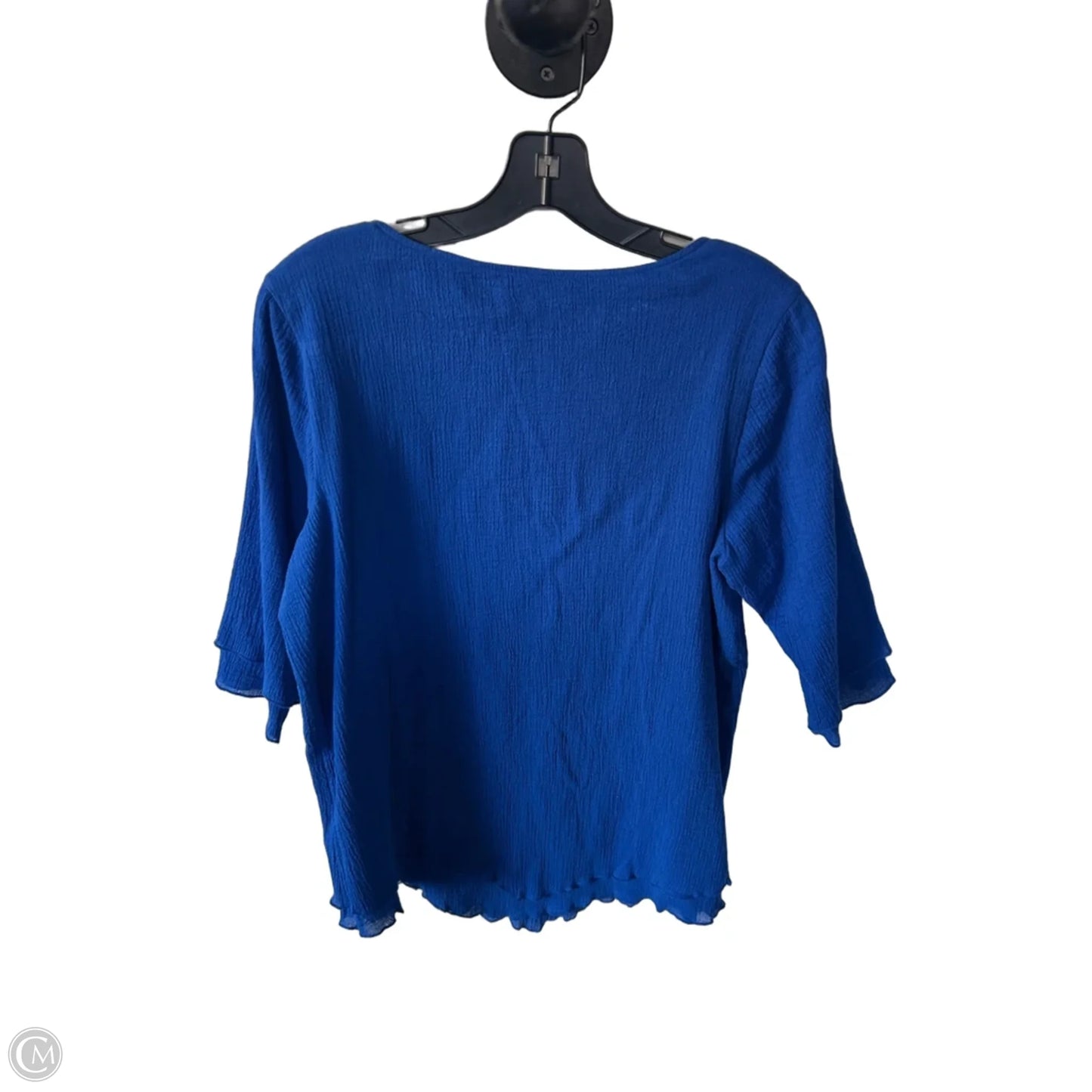 Tunic 3/4 Sleeve By Soft Surroundings In Blue, Size: S