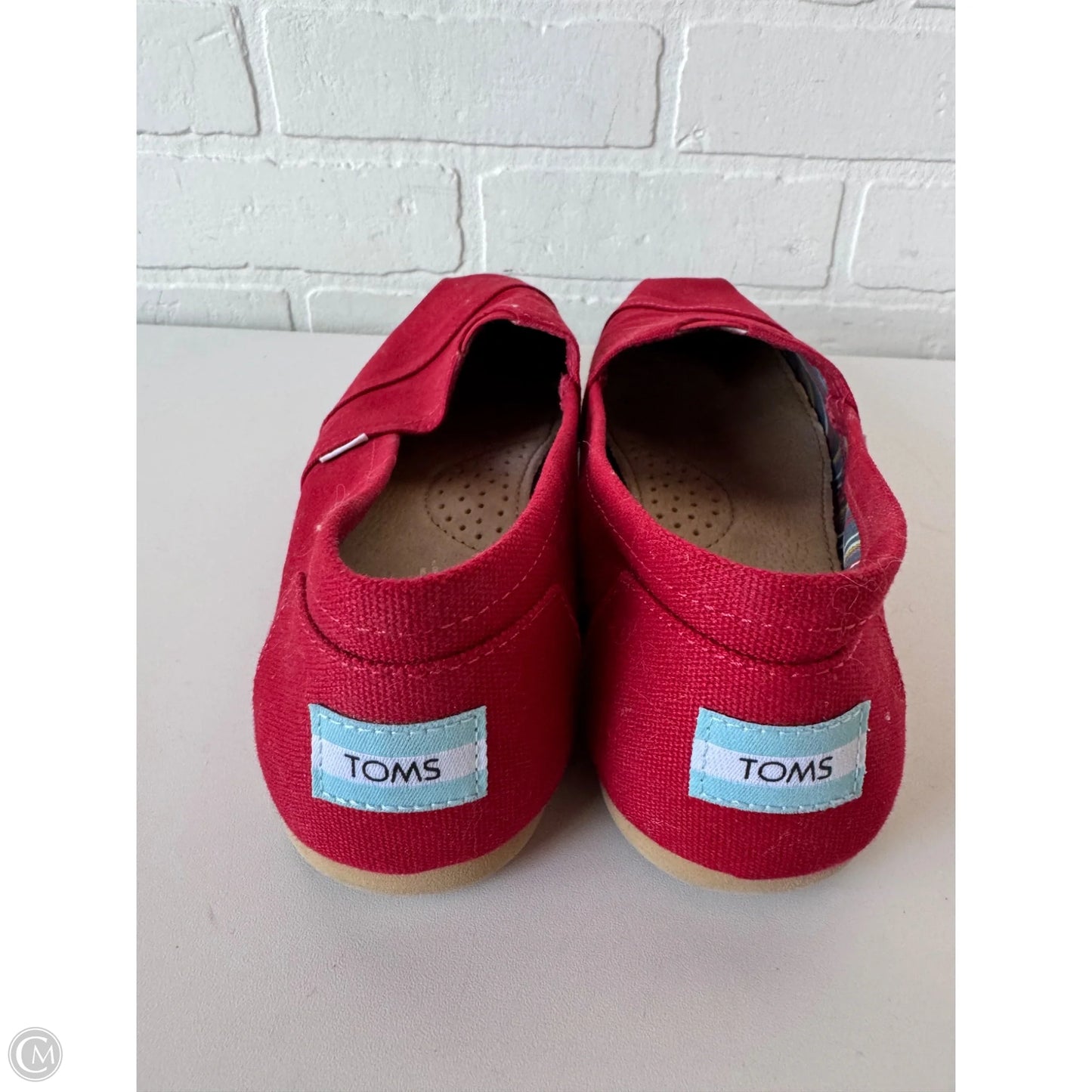 Shoes Flats By Toms In Red, Size: 9